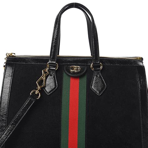 gucci ophidia small tote bag in black suede|gucci ophidia white shoulder bag.